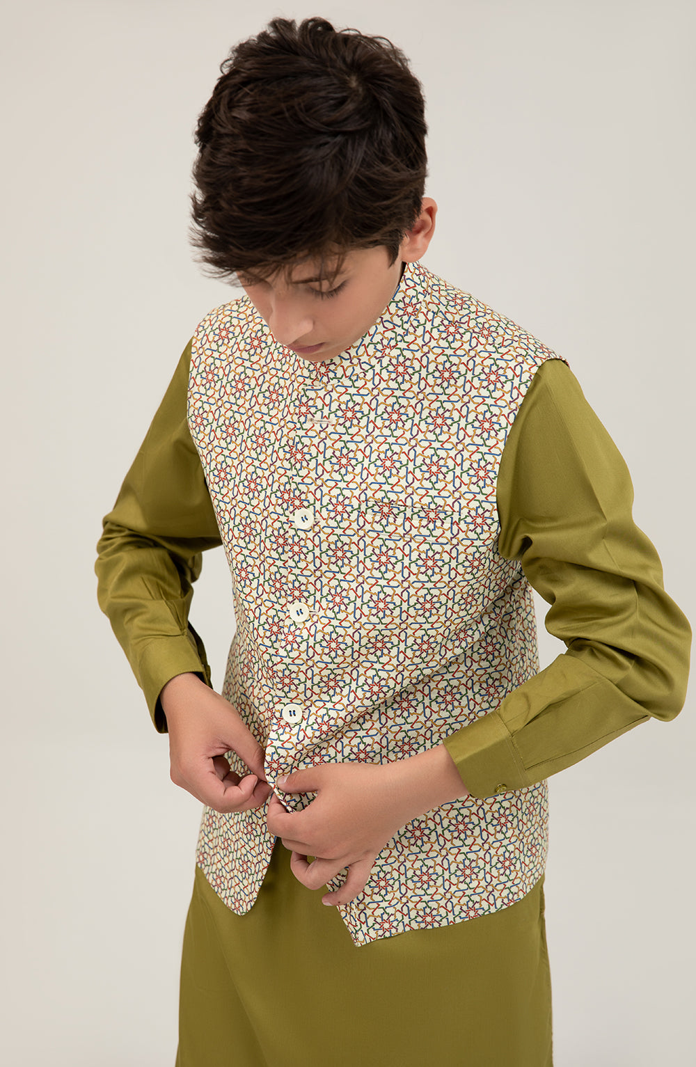 Boys Printed Waist Coat