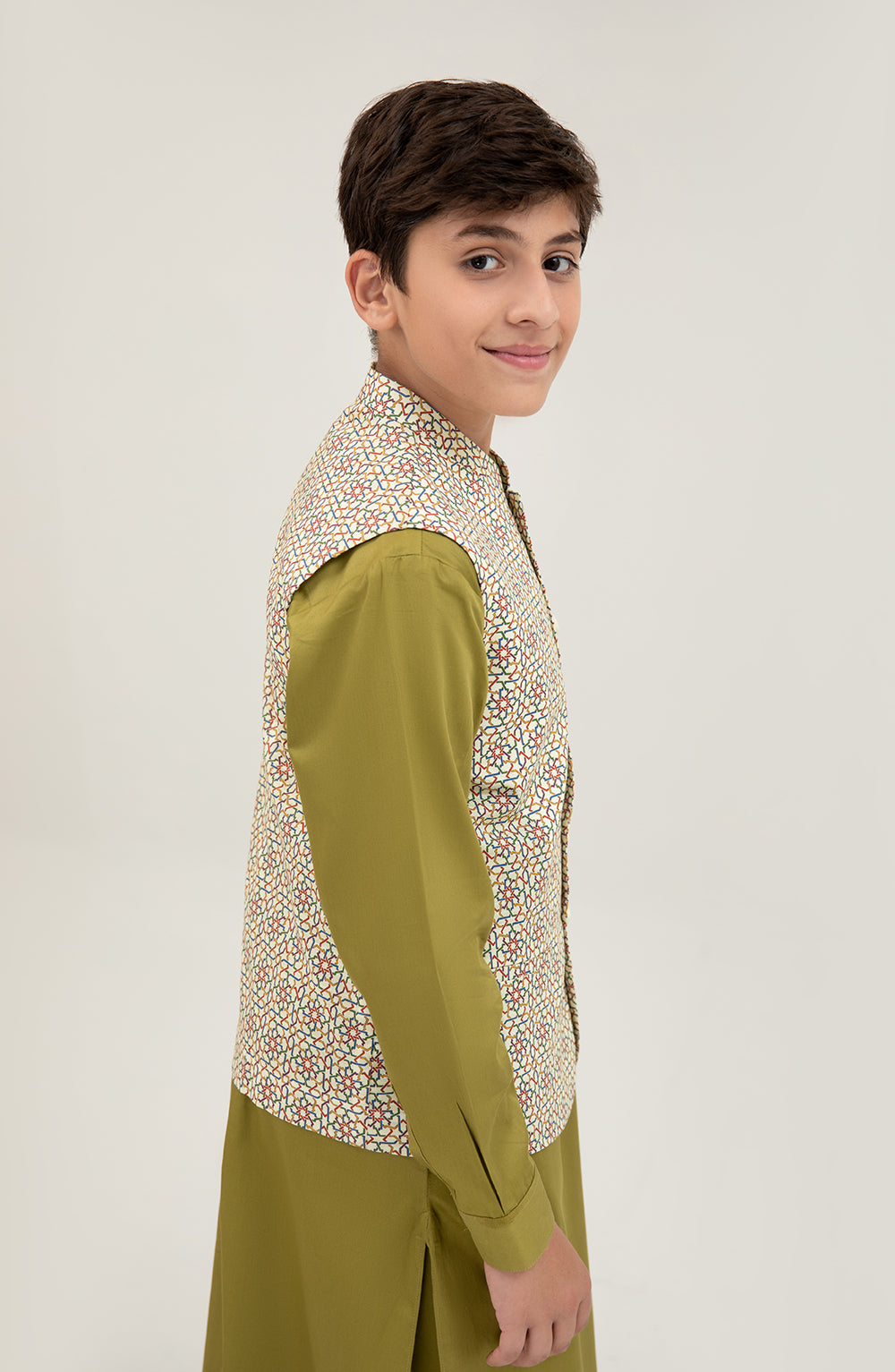 Boys Printed Waist Coat