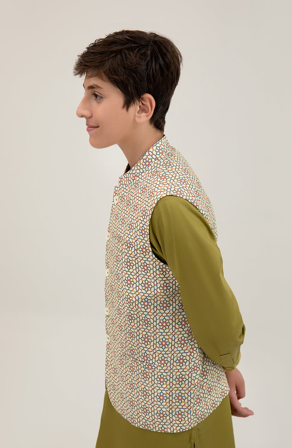 Boys Printed Waist Coat