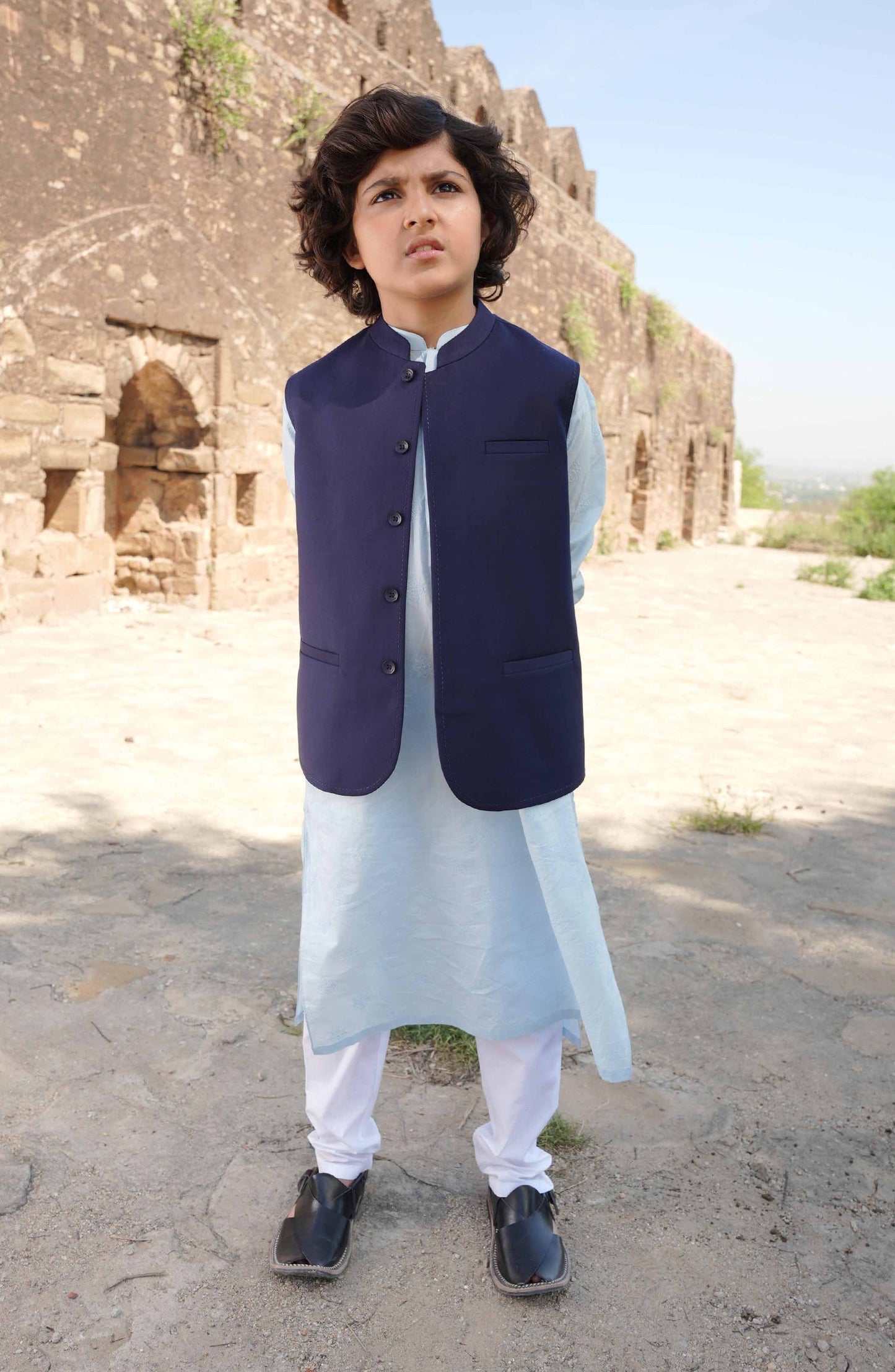 Boys Tropical Waist Coat