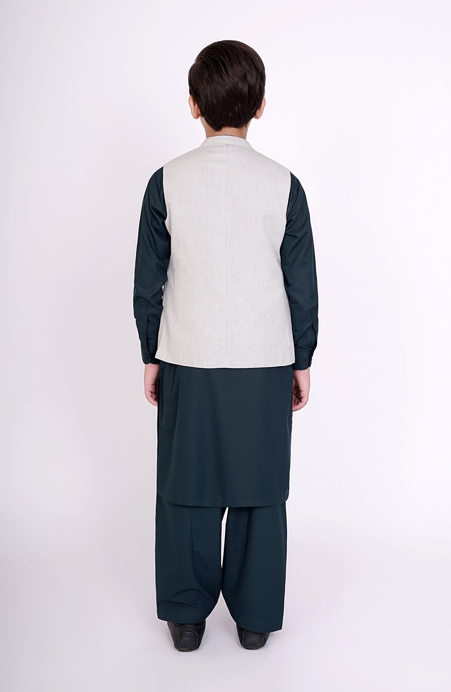 Yarn Dyed Check Boys Waistcoat