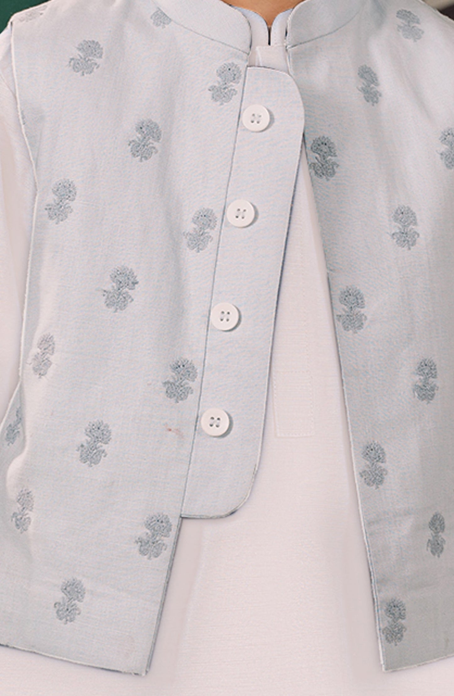 Shiffili Emb. Waistcoat 3 Pcs Suit