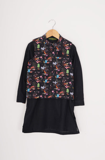 Boys Printed Waistcoat 3piece Suit - SIS801225 - Shop Now at Leisure Club