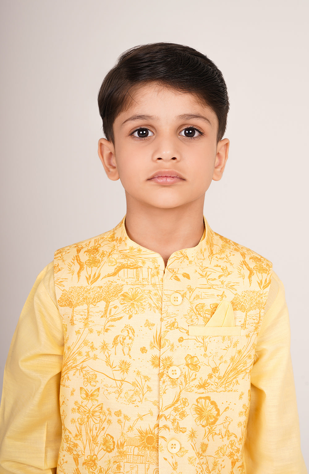 Boys Printed Waistcoat 3piece Suit - SIS802225 - Shop Now at Leisure Club