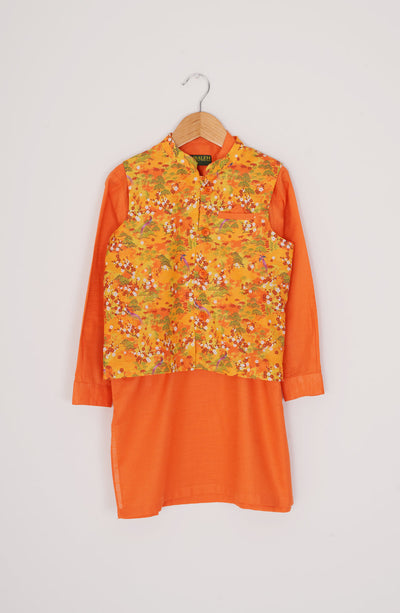 Boys Printed Waistcoat 3piece Suit - SIS809225 - Shop Now at Leisure Club