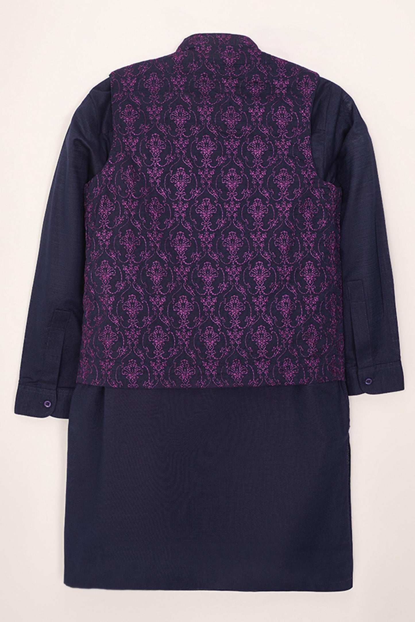 Embroidered Waistcoat 3 Piece Suit - SIS827225