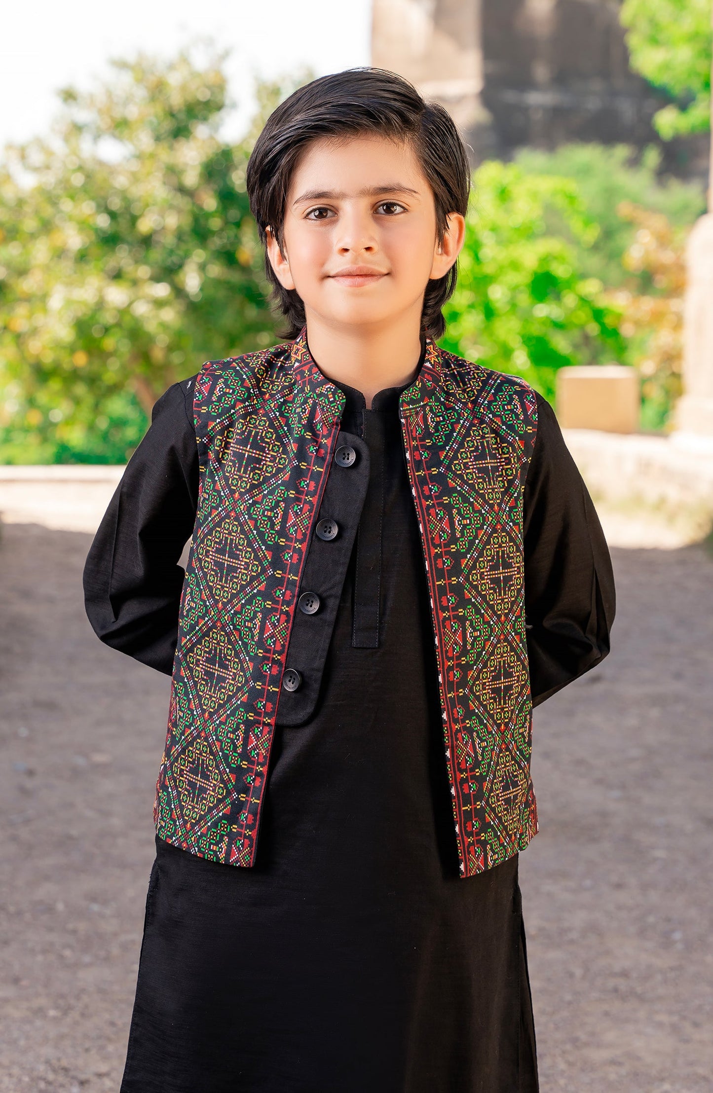 3 Pcs Kurta Shalwar Waist Coat