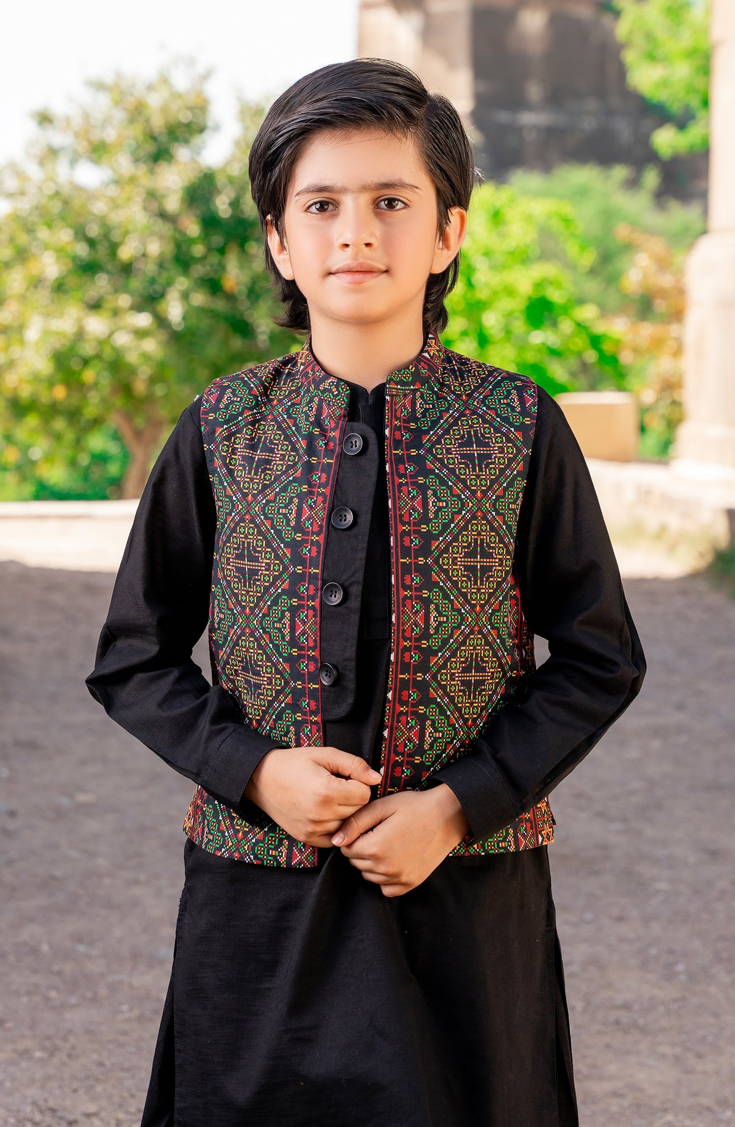 3 Pcs Kurta Shalwar Waist Coat