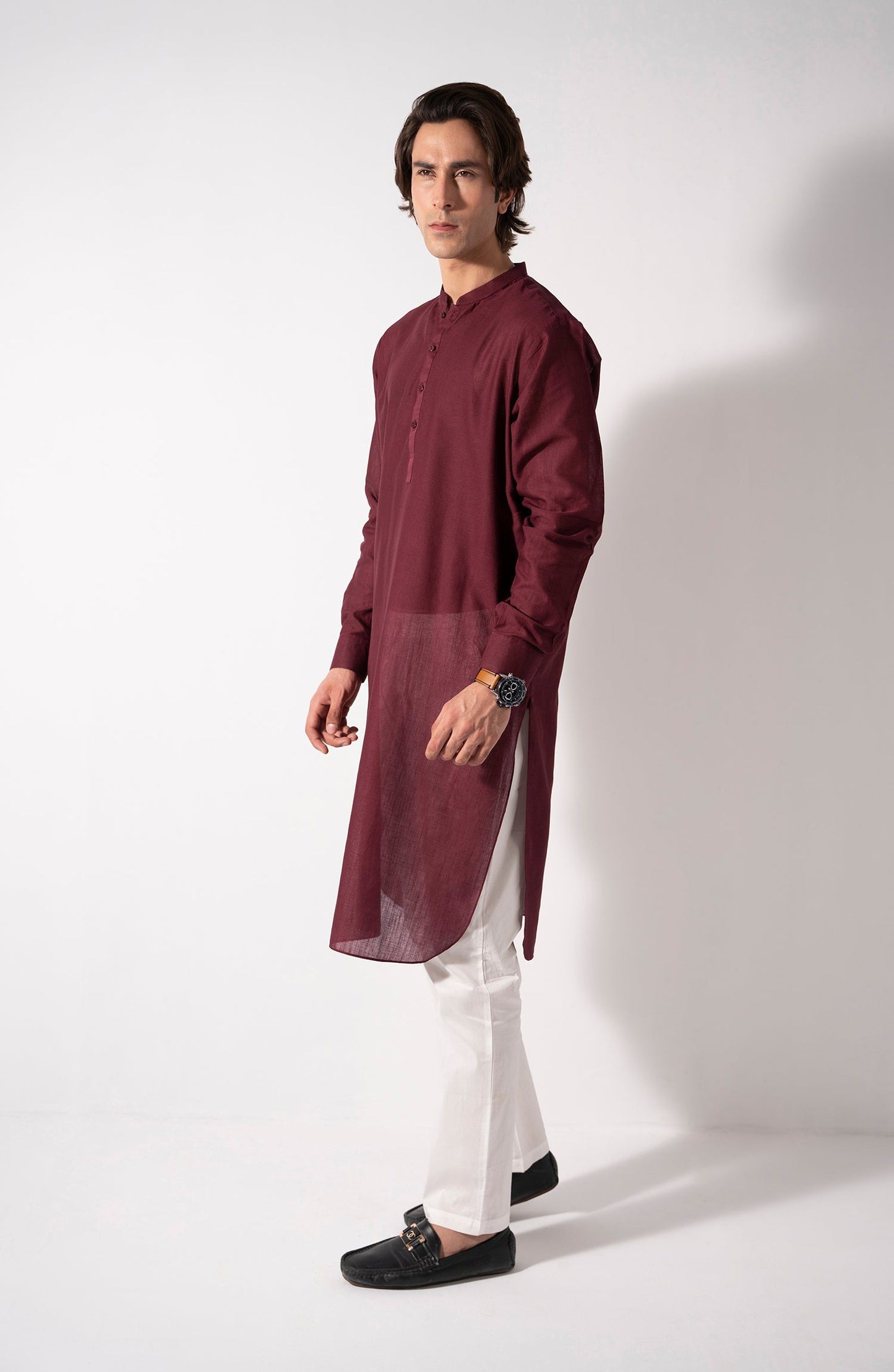 Maroon Essential Kurta