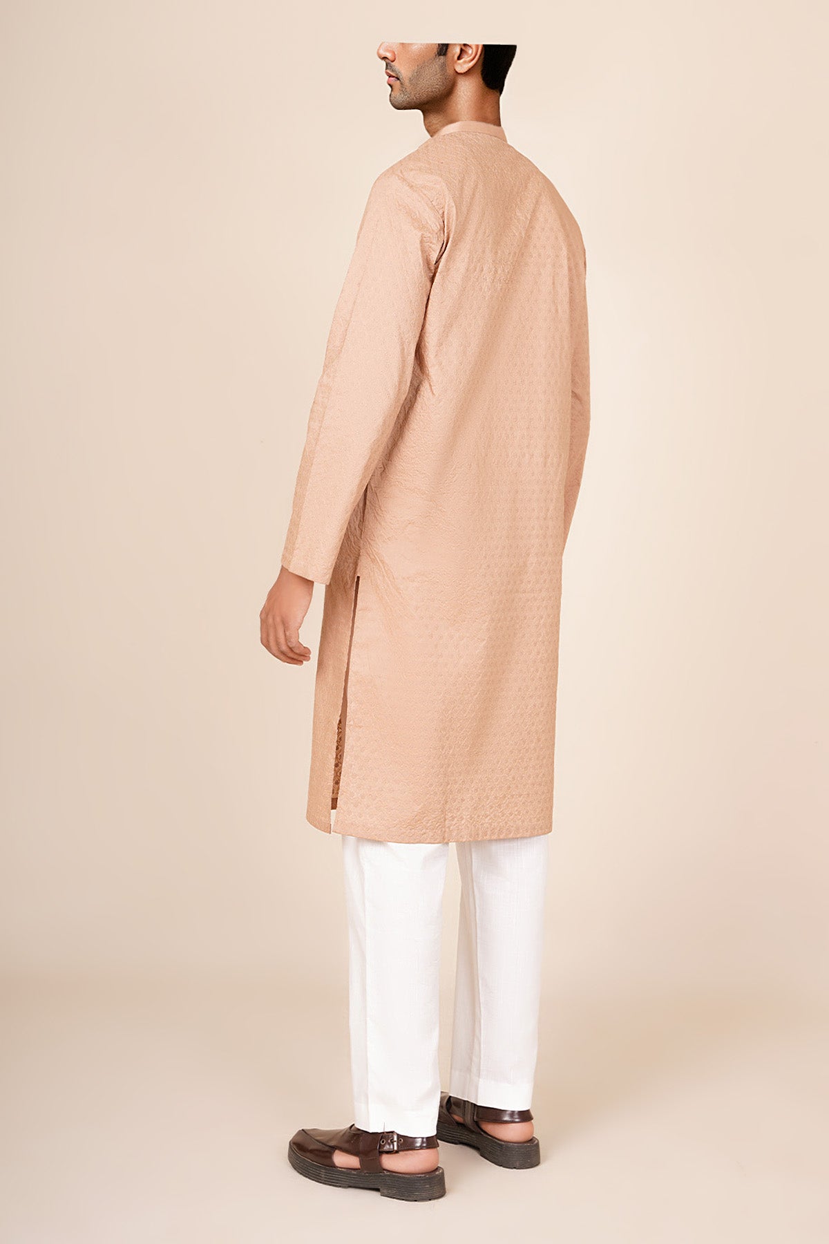 Men's Schiffli Embroidered Kurta - Shop Now at Shahnameh