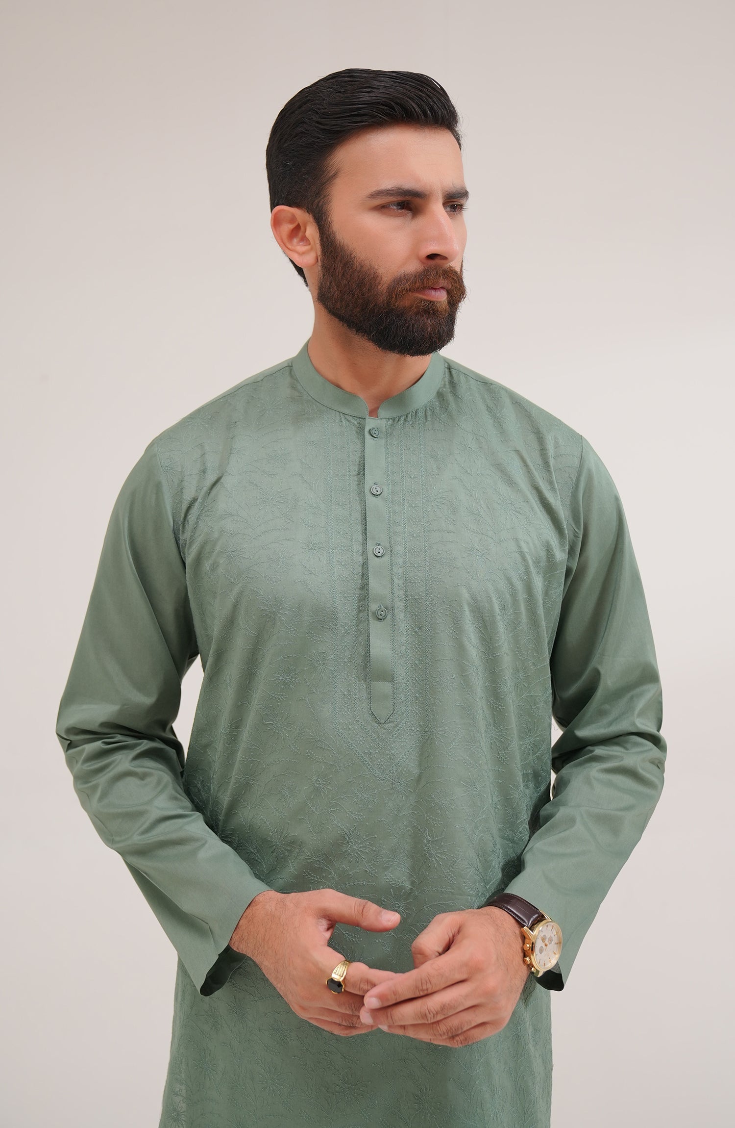 Men's Embroidered Kurta - Shop Now at Shahnameh
