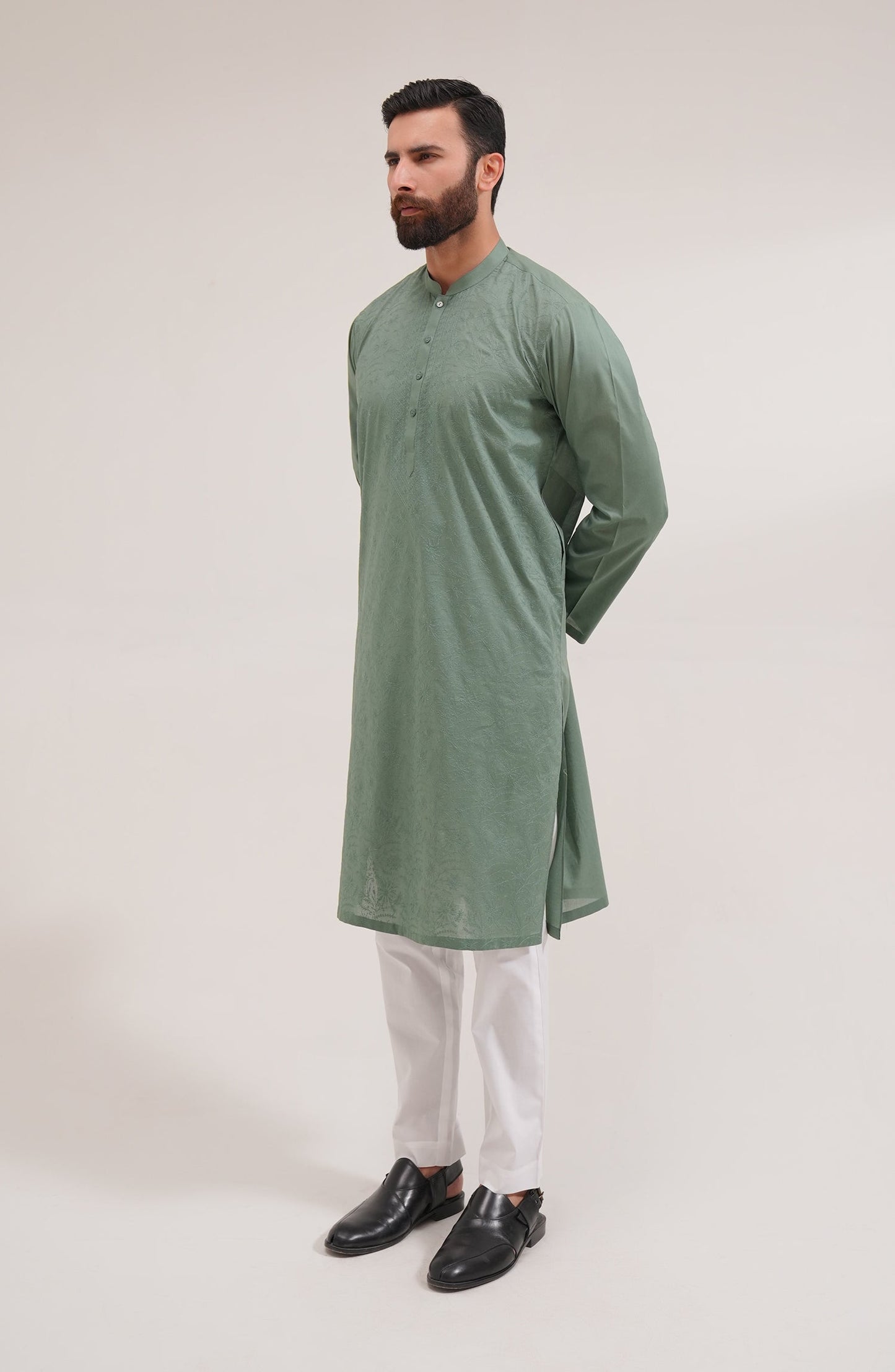Men's Lawn Embroidered Kurta