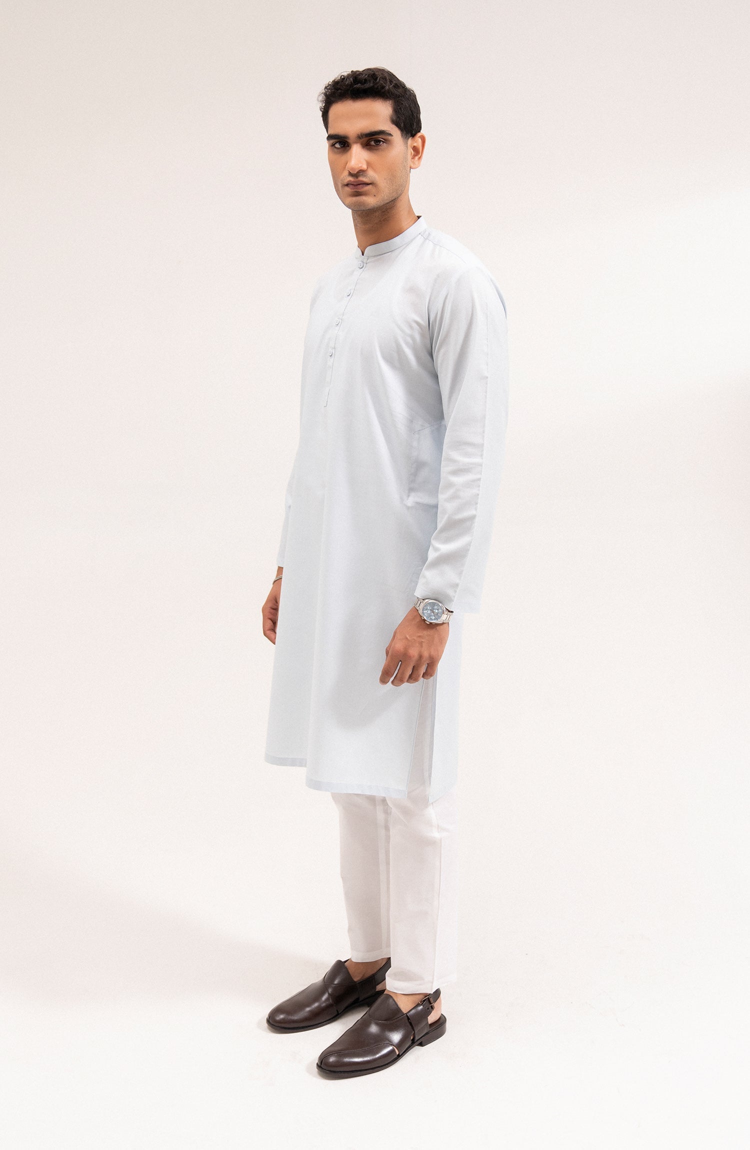 Men's Cotton Plain Kurta - Shop Now at Shahnameh