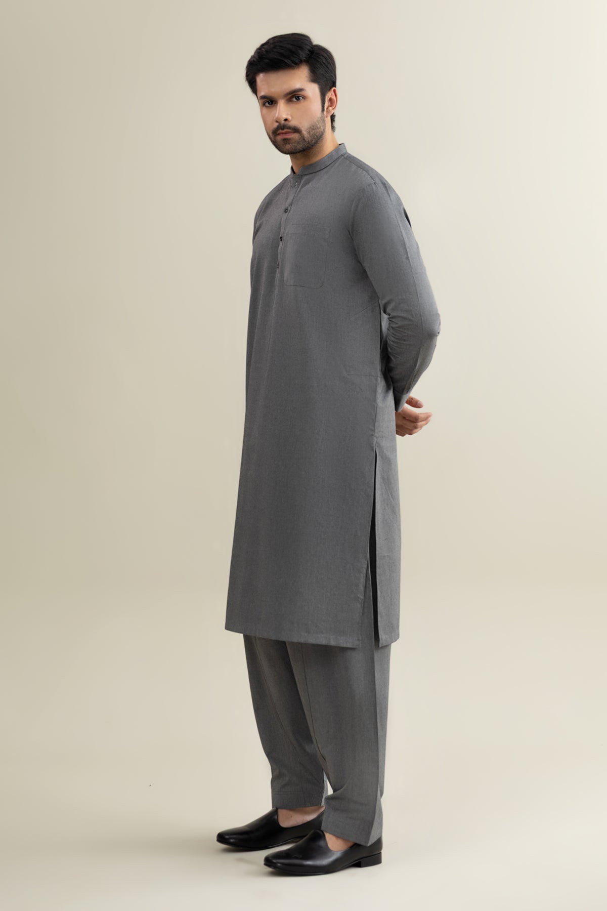 Band Collar Suit - SMS200425