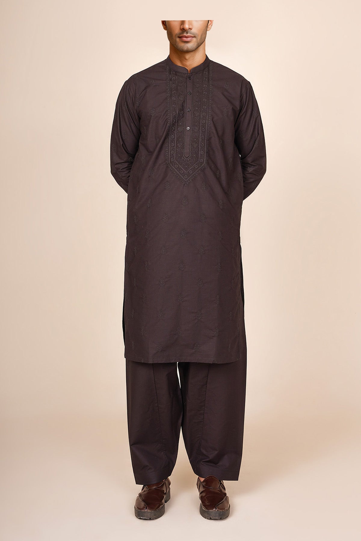 Men's Embroidered Suit - Shop Now at Shahnameh