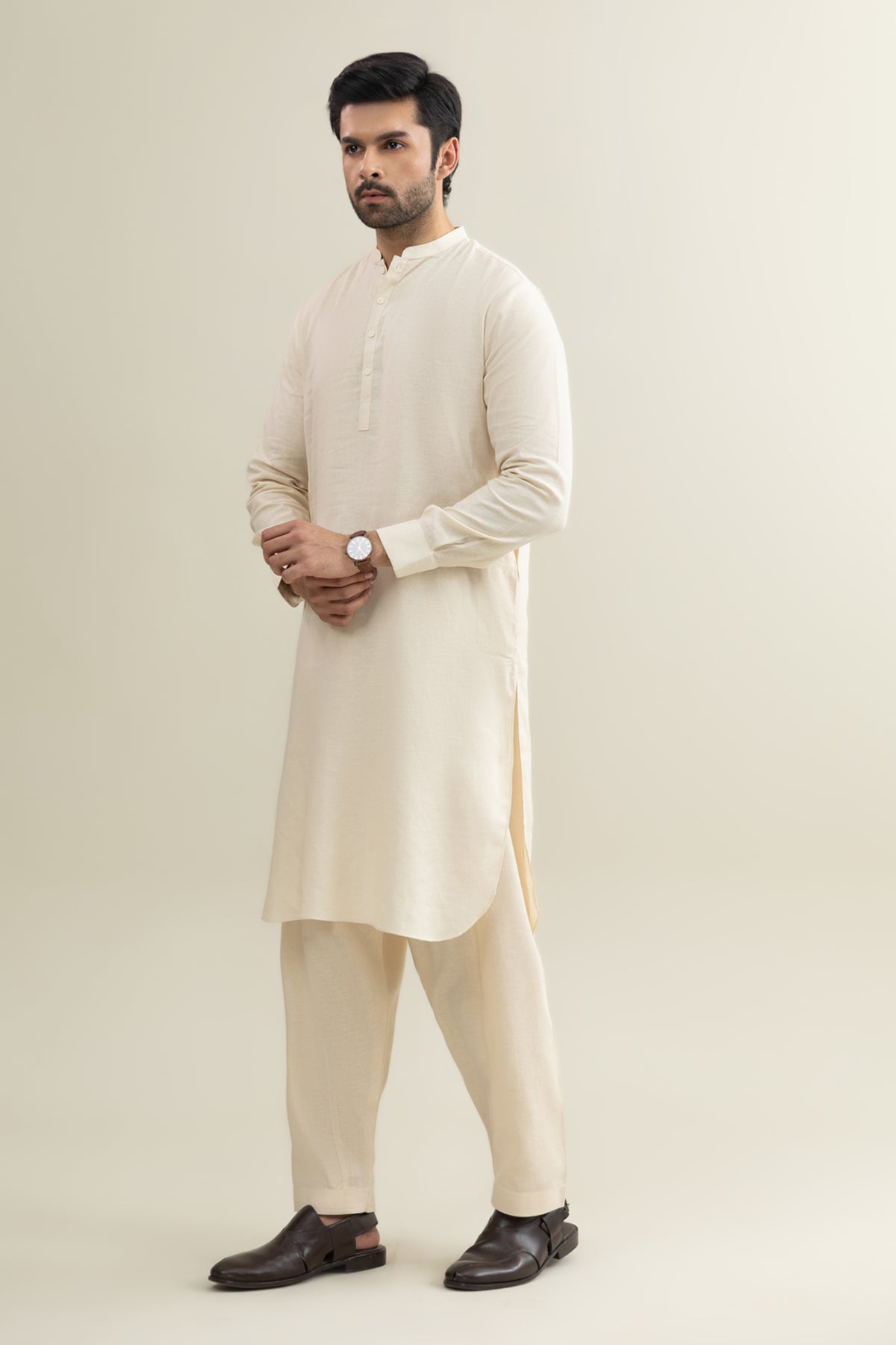 Band Collar Suit - SMS808225