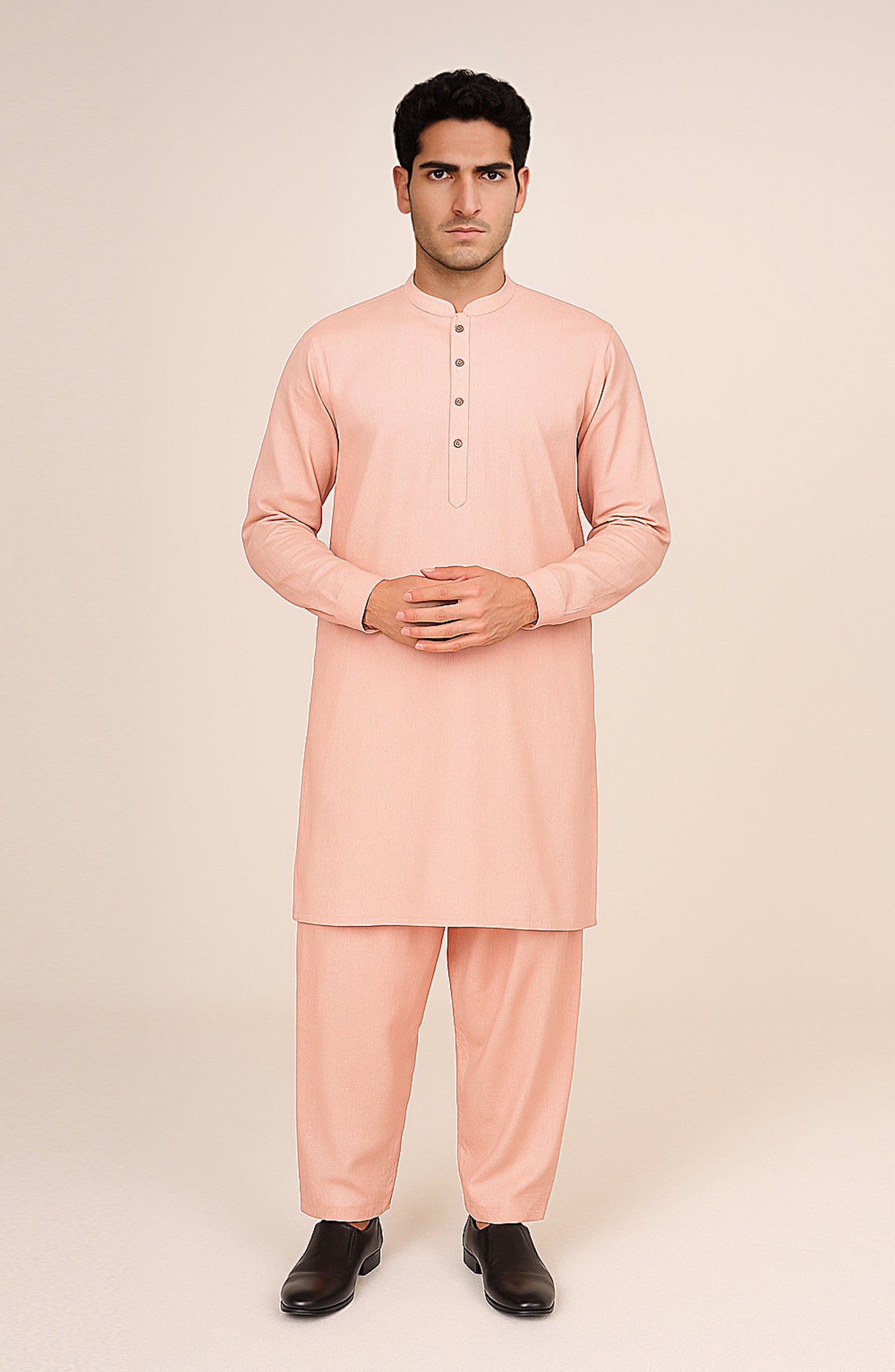 Men's Band Collar Suit - Shop Now at Shahnameh