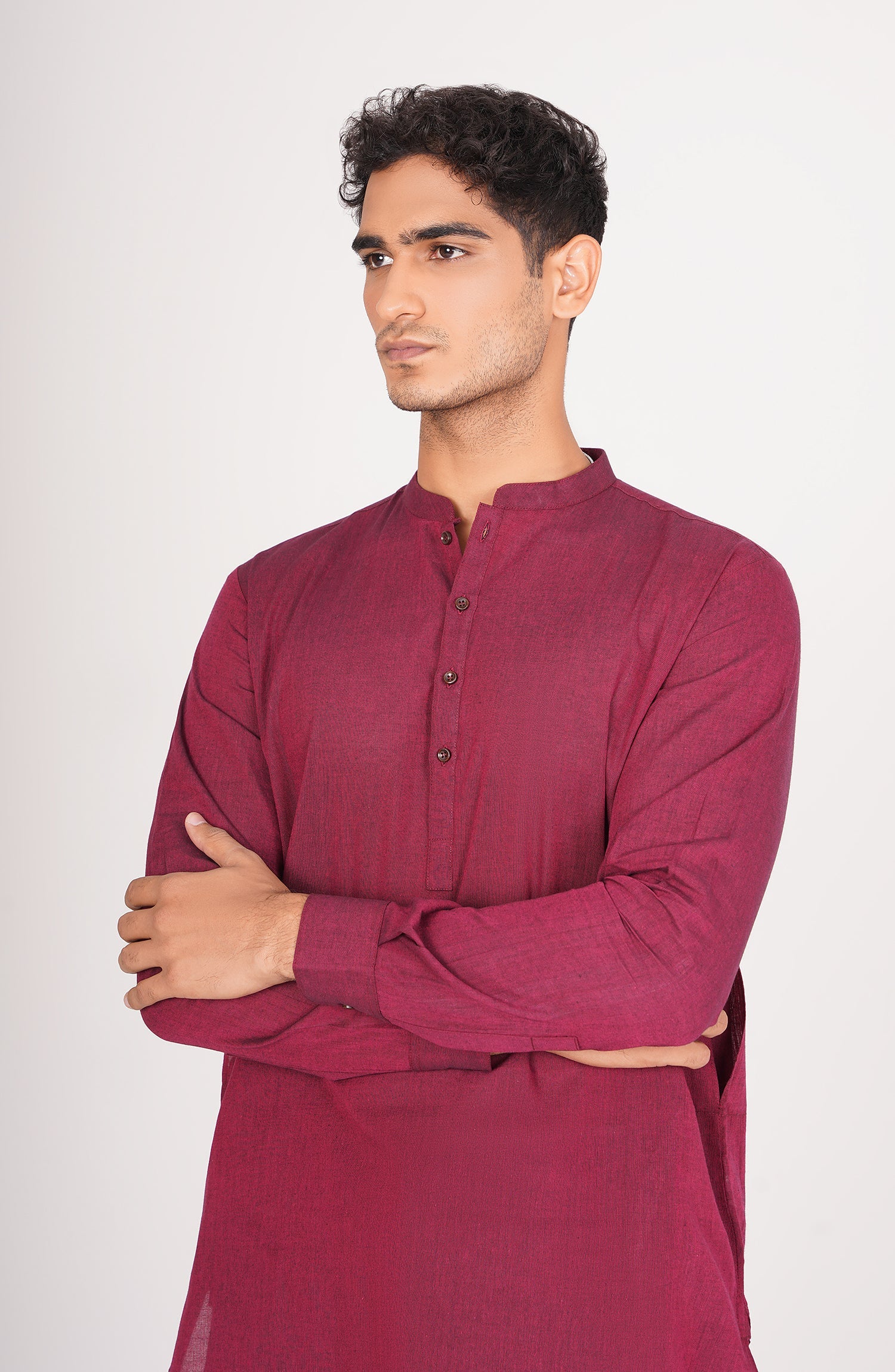 Men's Band Collar Suit - Shop Now at Shahnameh
