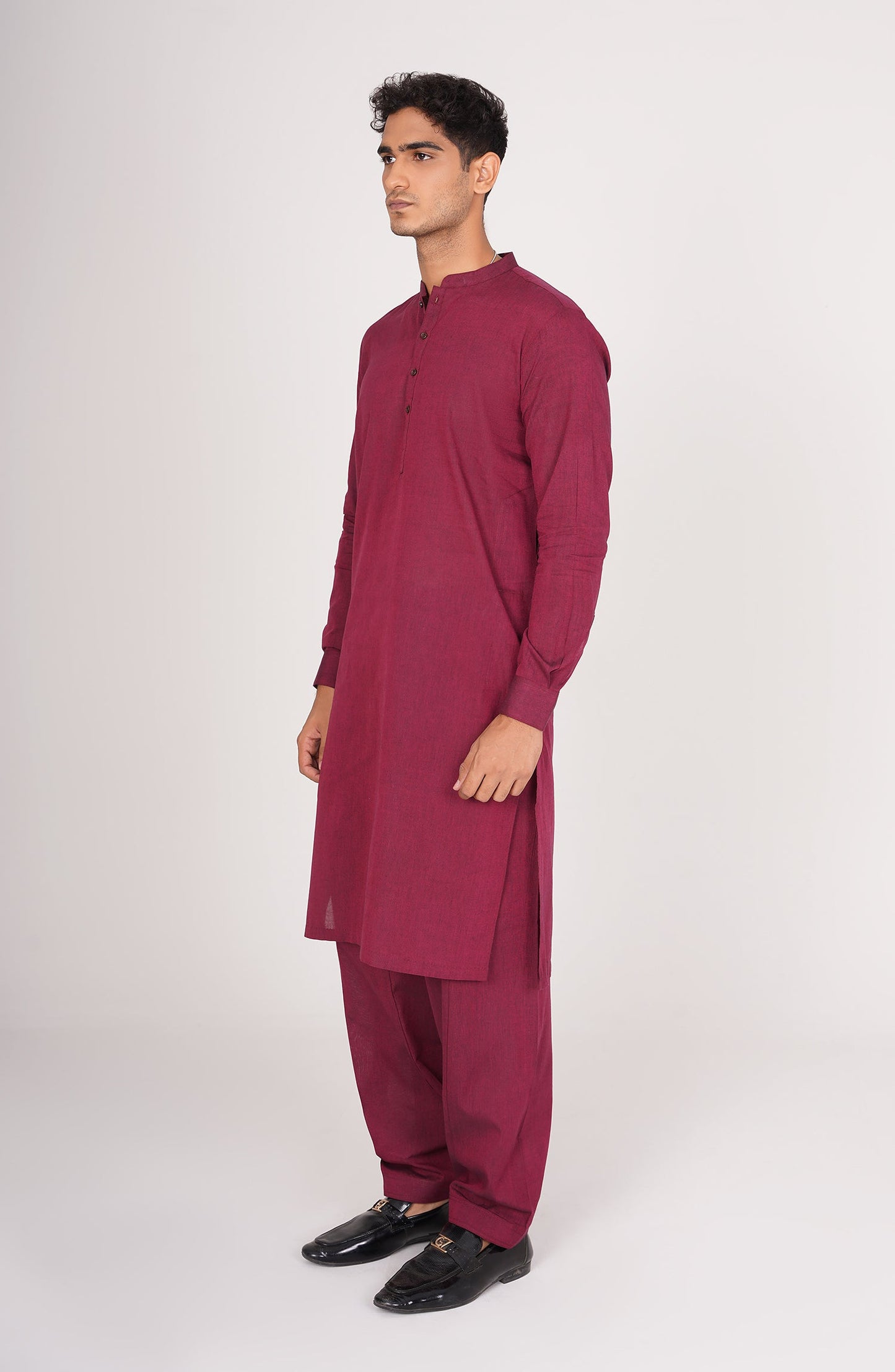 Men's Band Collar Suit - Shop Now at Shahnameh