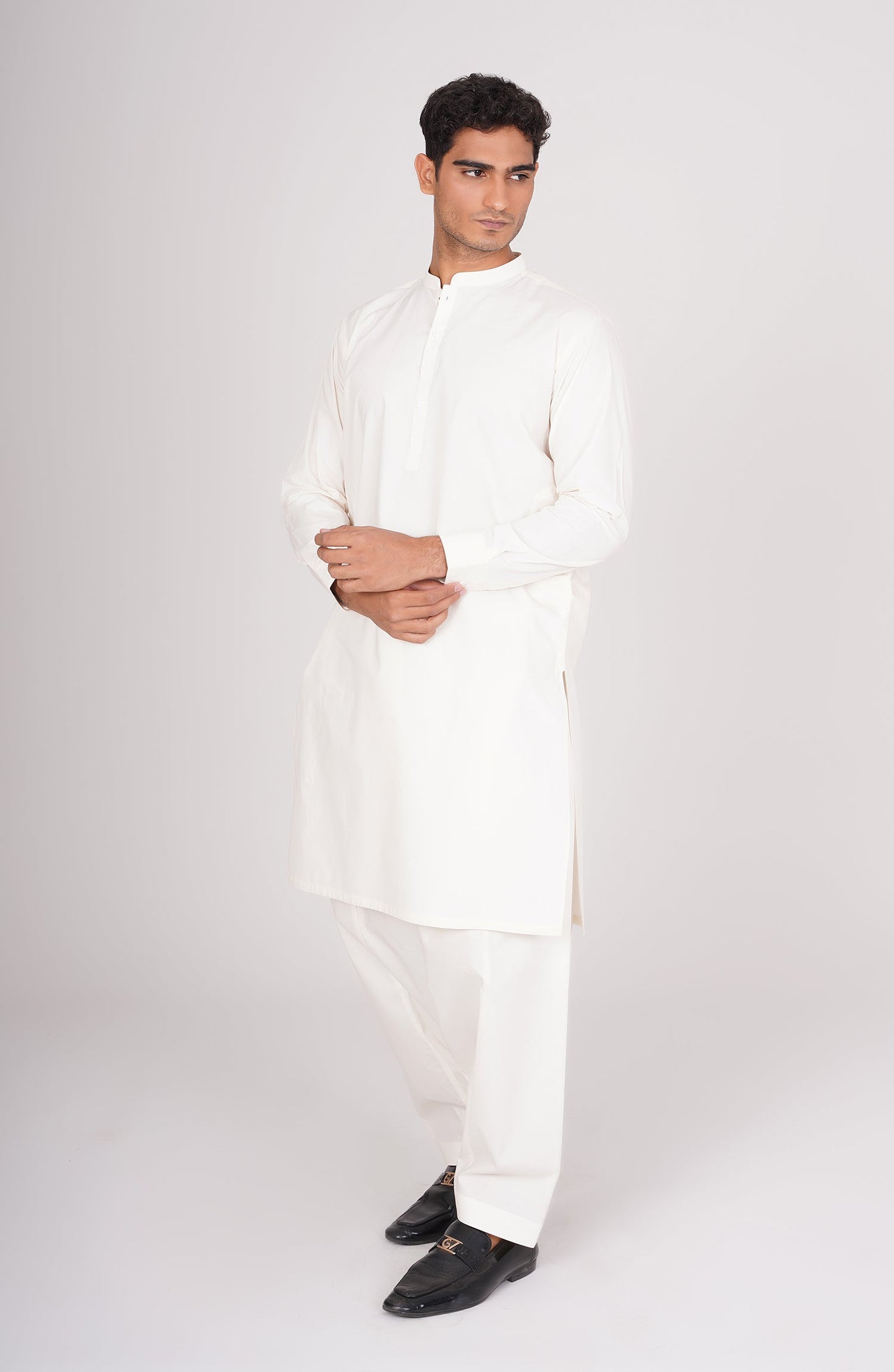 Men's Band Collar Suit - Shop Now at Shahnameh