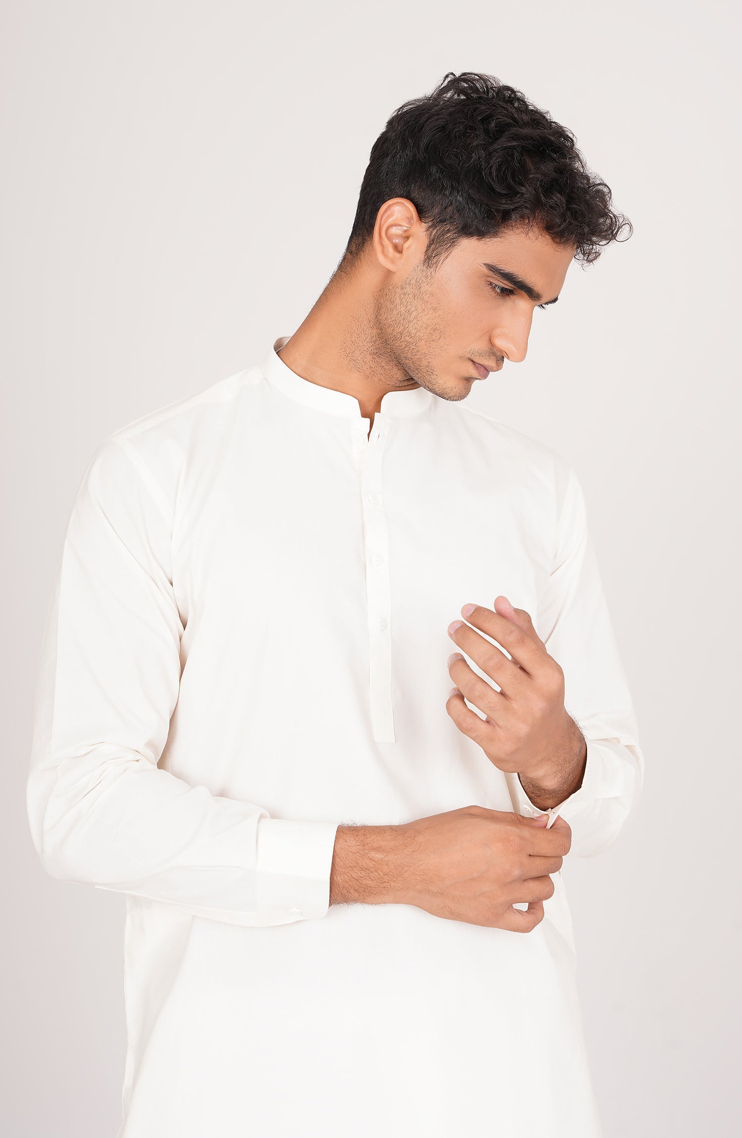 Men's Band Collar Suit - Shop Now at Shahnameh