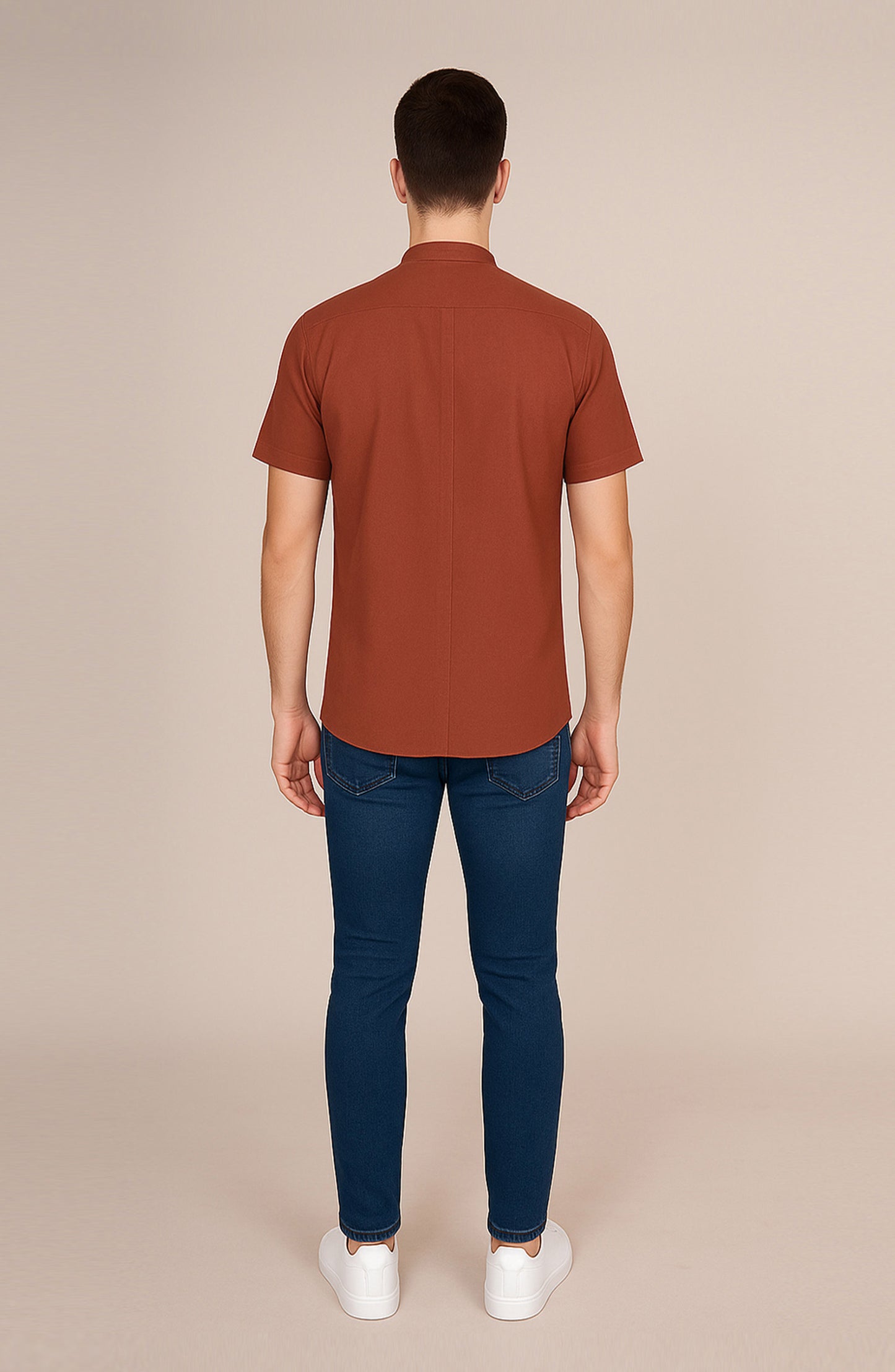 Men's Mandarin Collar Shirt - SWS703D125