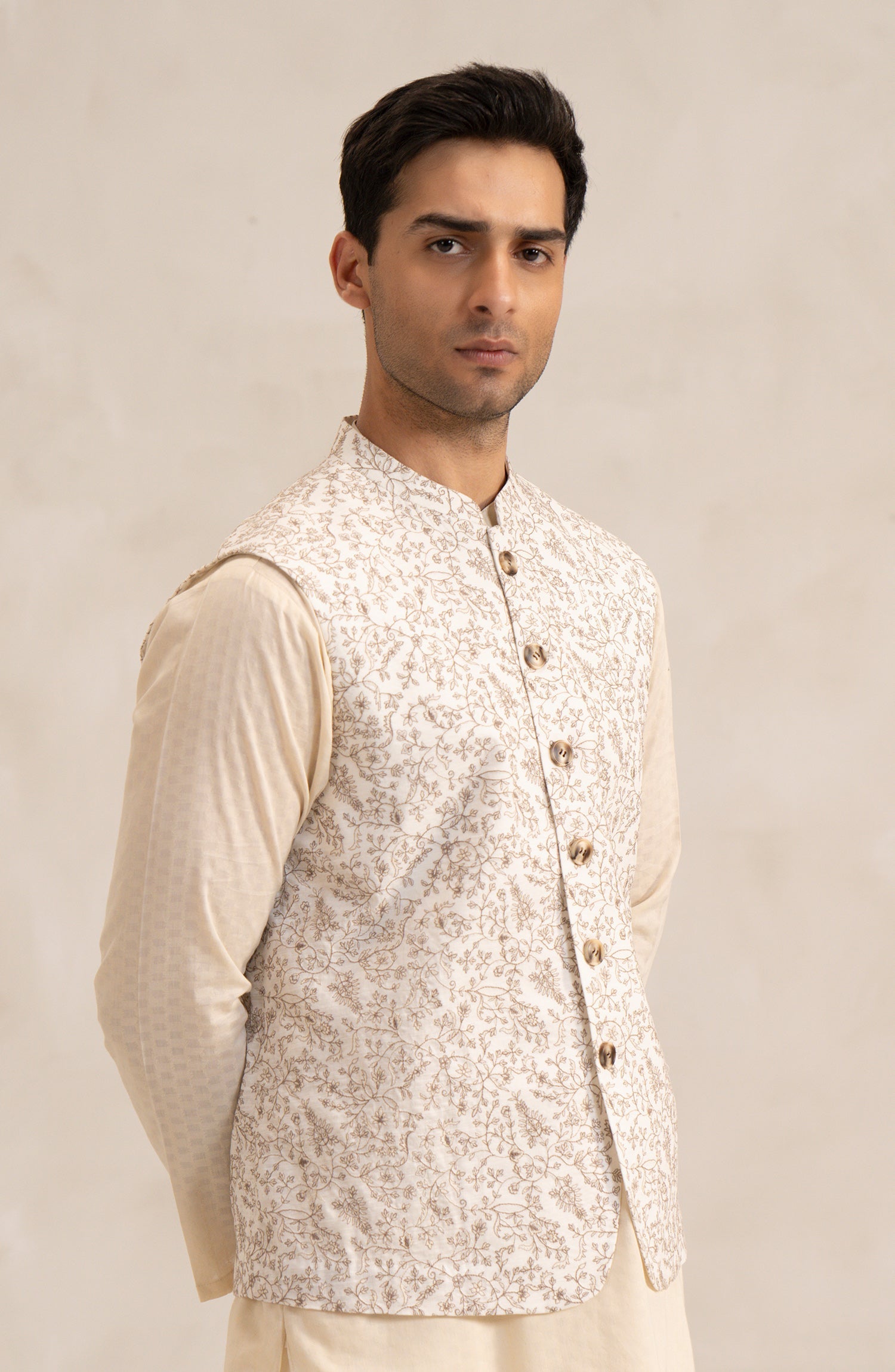 Men Embroidered Waistcoat - Shop Now at Shahnameh