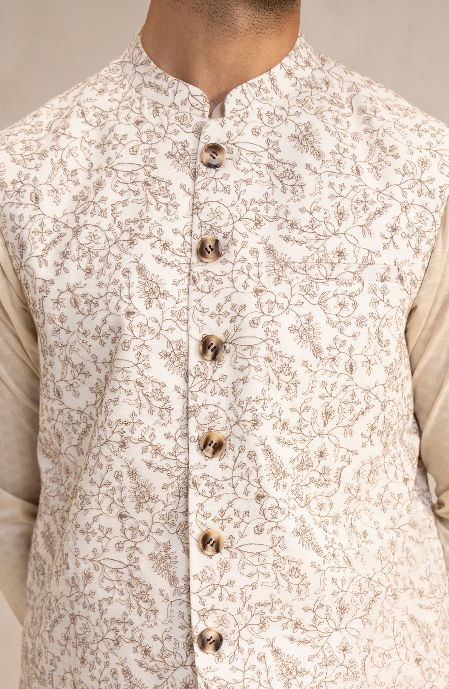 Men Embroidered Waistcoat - Shop Now at Shahnameh