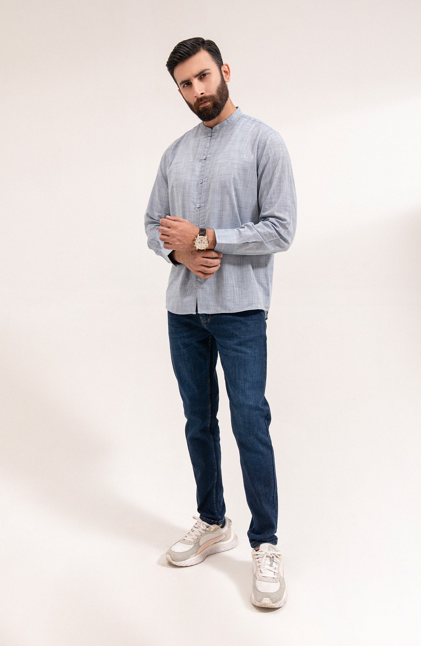 Men's Chambray Shirt - Shop Now at Shahnameh