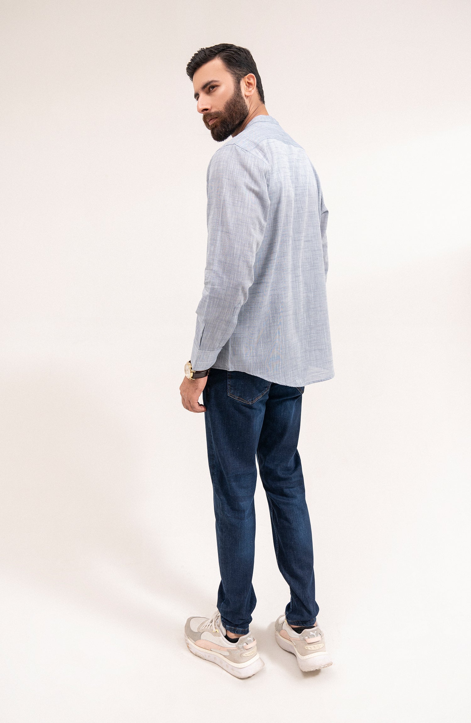 Men's Chambray Shirt - Shop Now at Shahnameh