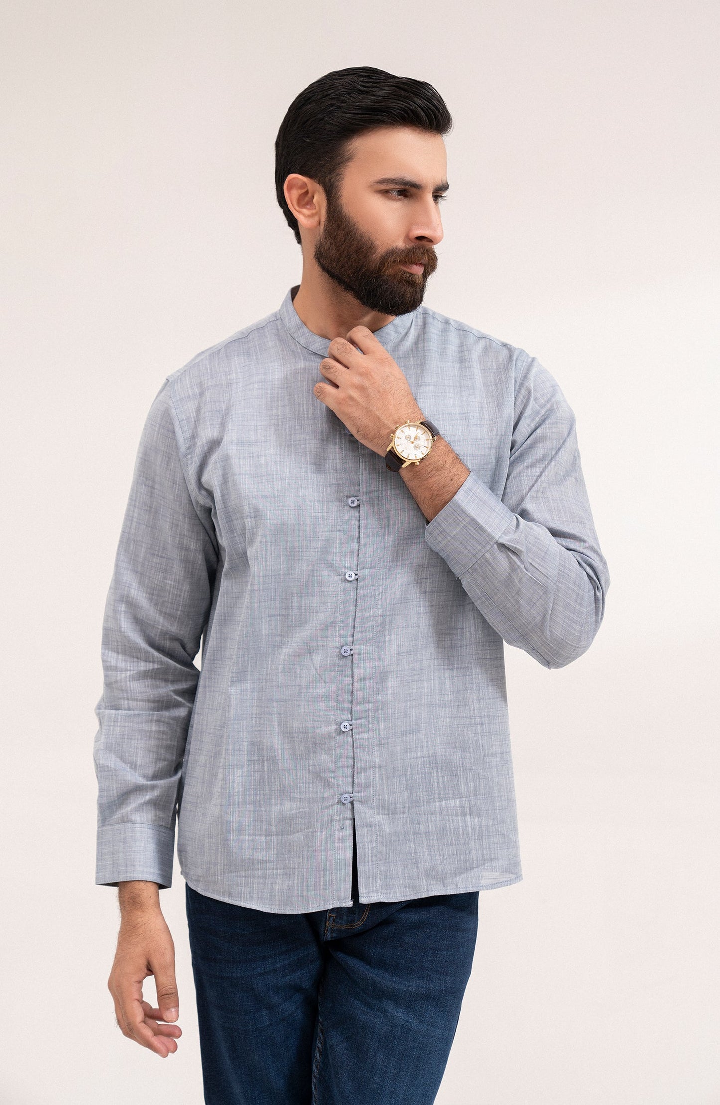 Men's Chambray Shirt - Shop Now at Shahnameh