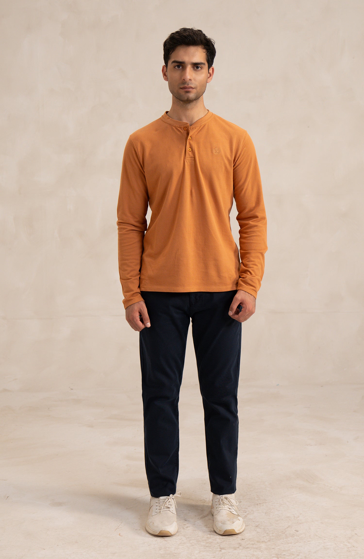 Men's Pique Henley - Shop Now at Shahnameh