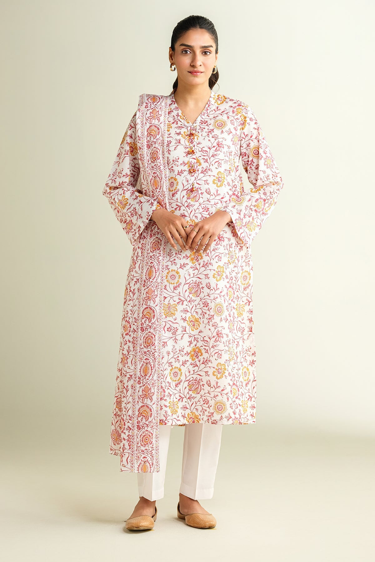 3 Piece - Printed Suit - X6114 - Shop Now at Kayseria