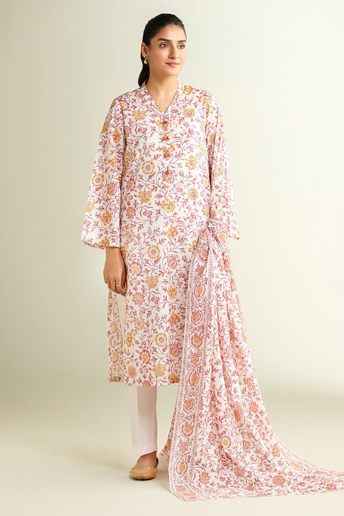 3 Piece - Printed Suit - X6114 - Shop Now at Kayseria