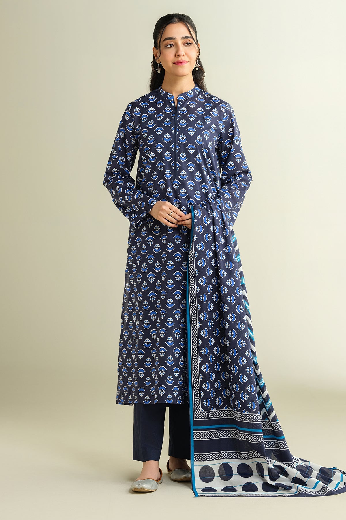 3 Piece - Printed Suit - X6130 - Shop Now at Kayseria