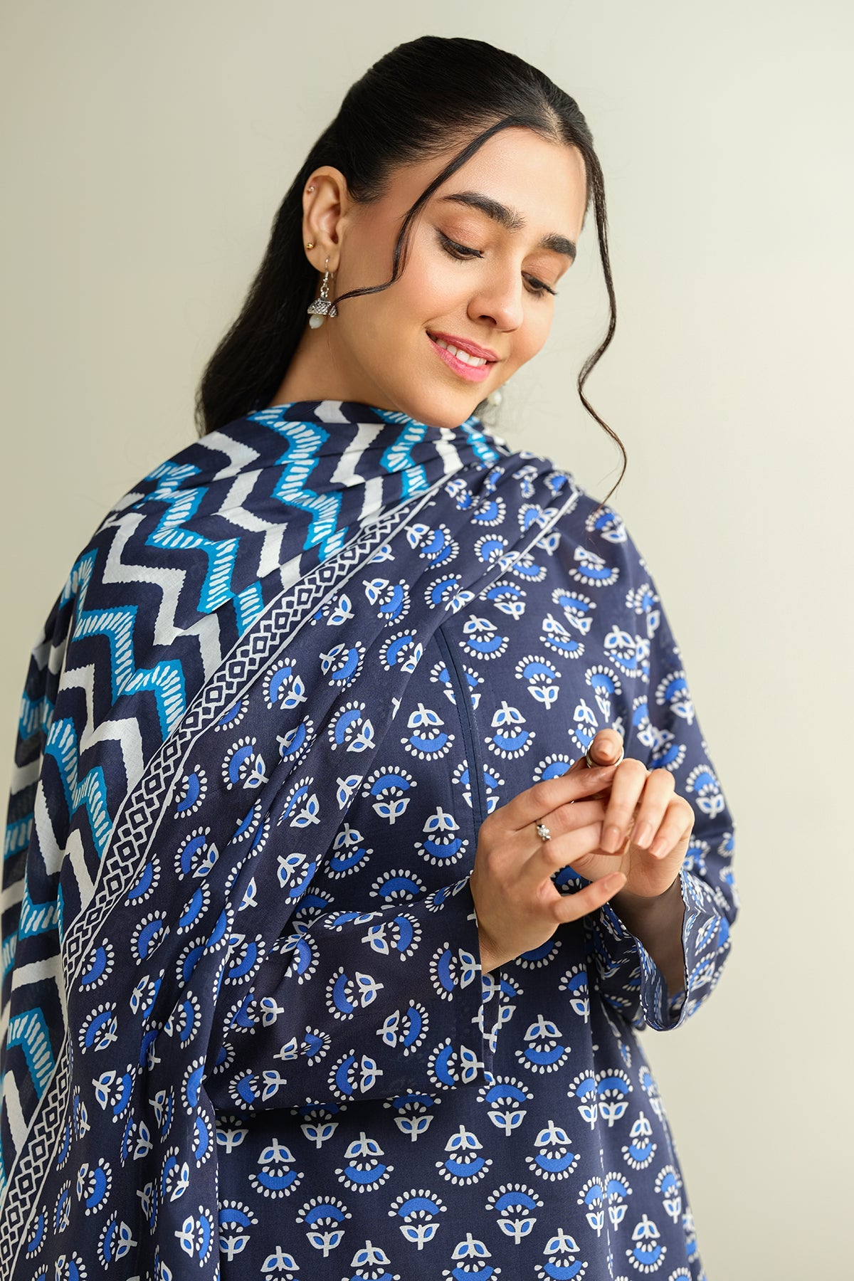 3 Piece - Printed Suit - X6130 - Shop Now at Kayseria