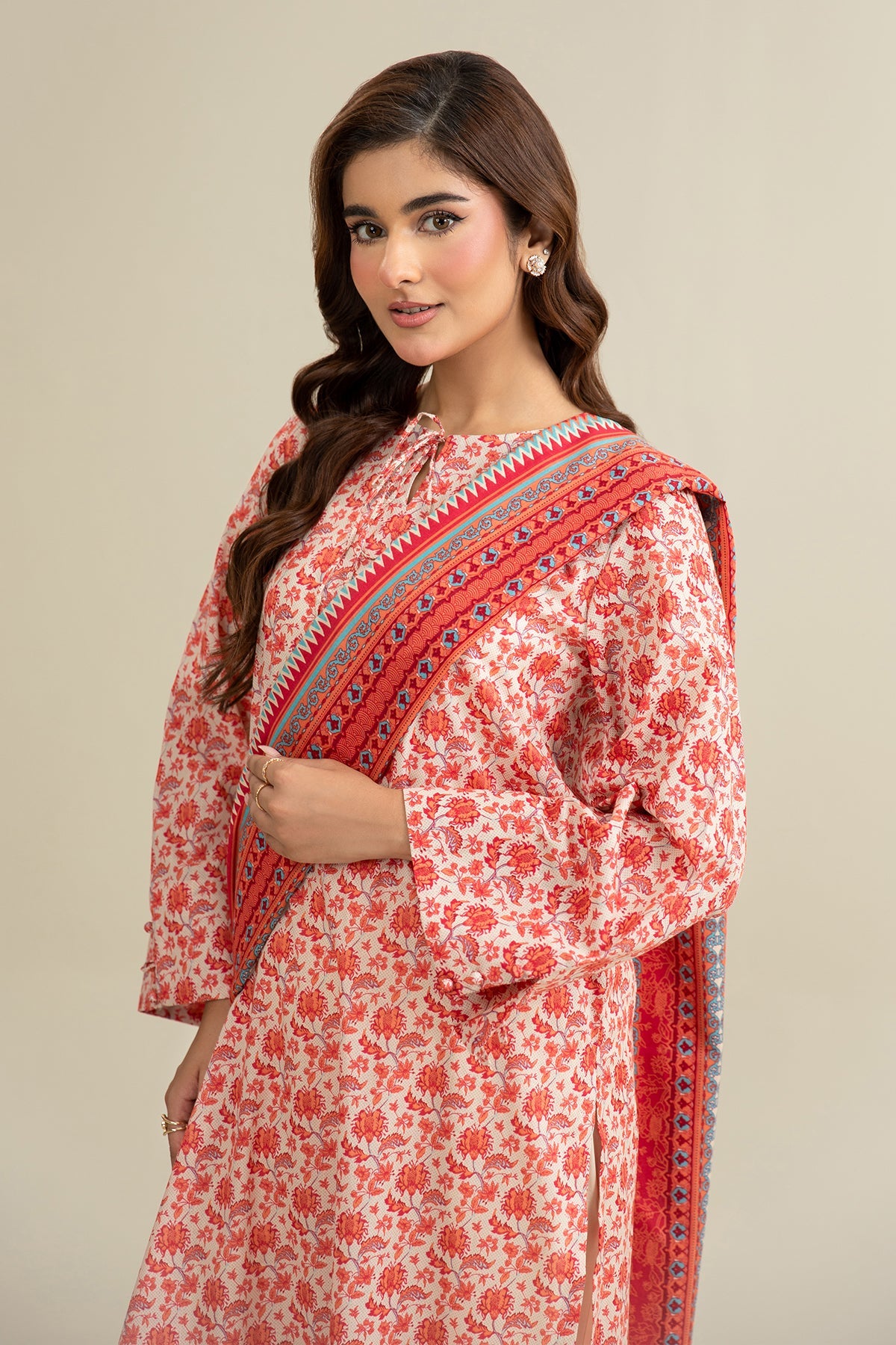 3 Piece - Printed Lawn Suit -  X6212 R - Shop Now at Kayseria