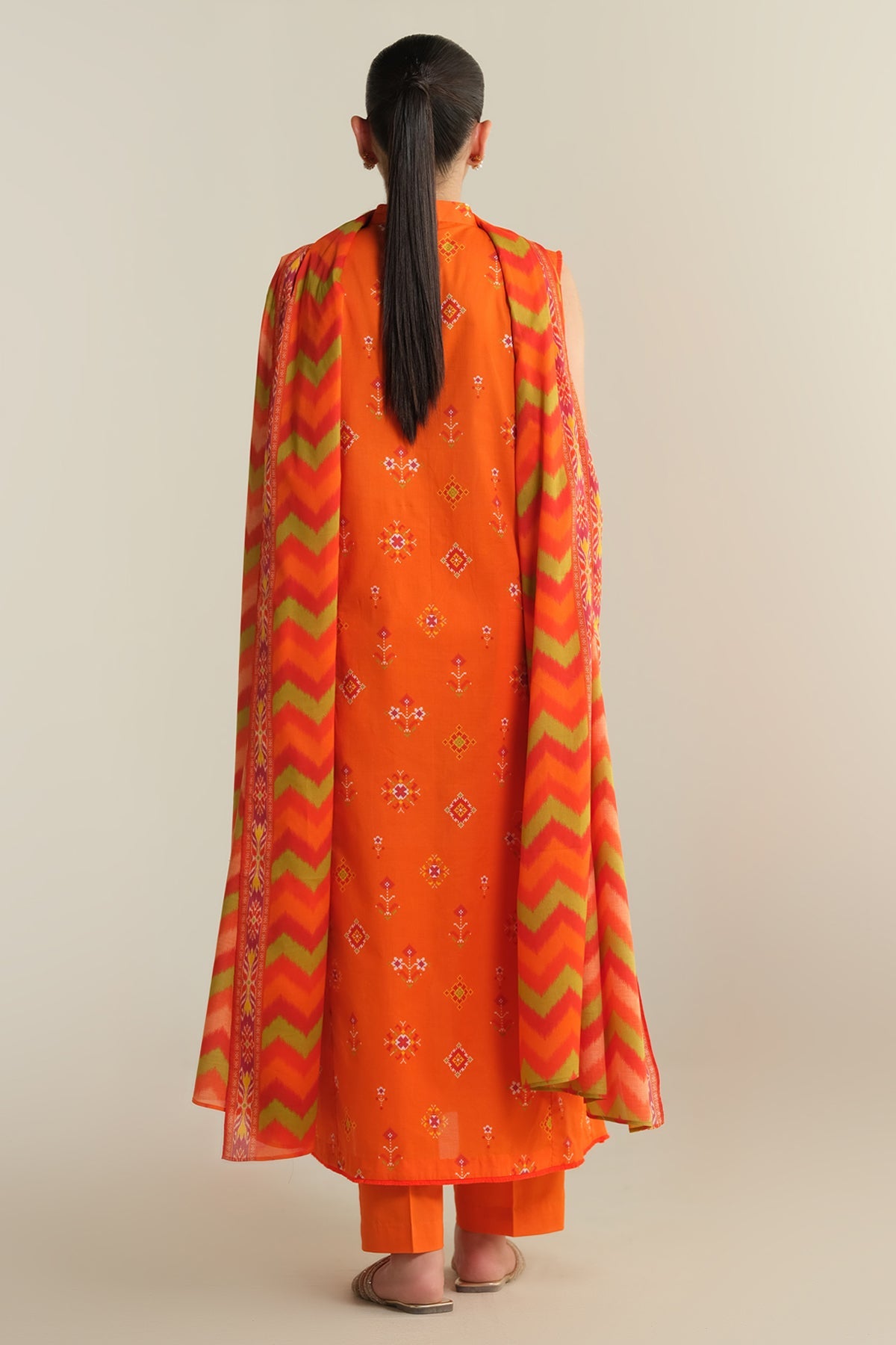 3 Piece - Printed Suit - X6238 - Shop Now at Kayseria