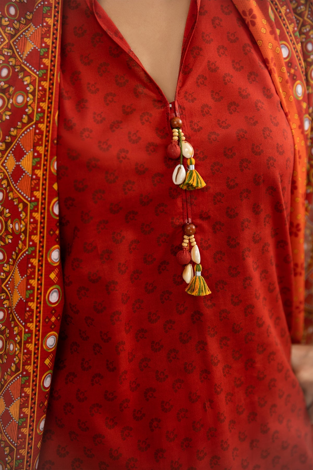 3 Piece - Printed Suit - X6240 - Shop Now at Kayseria