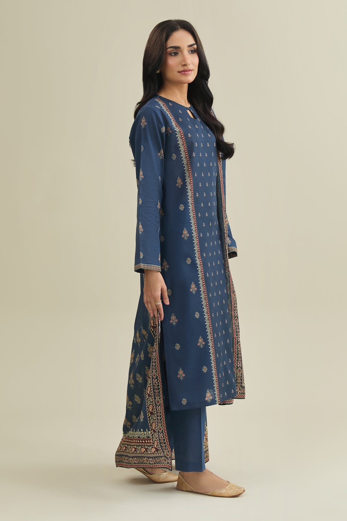 3 Piece - Printed Suit - X7103 - Shop Now at Kayseria