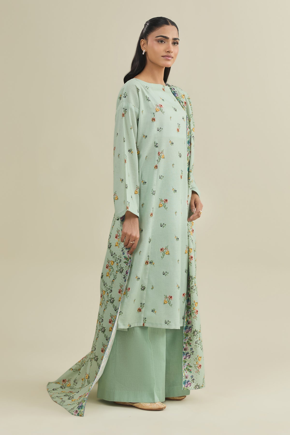 3 Piece - Printed Suit - X7116 - Shop Now at Kayseria