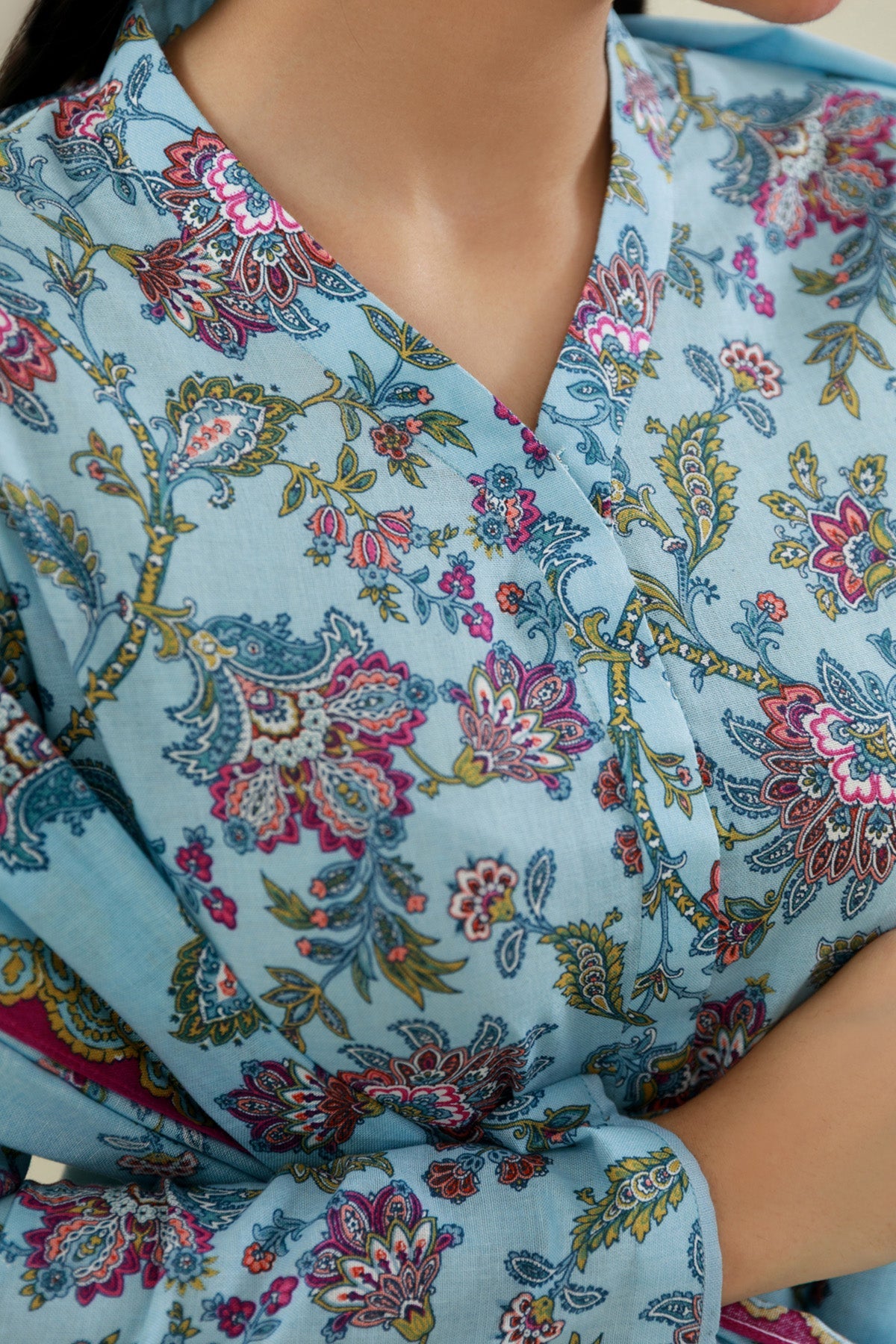 3 Piece - Printed Suit - X7121 - Shop Now at Kayseria