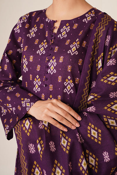 3 Piece - Printed Khaddar Suit - X7123 - Shop Now at Kayseria