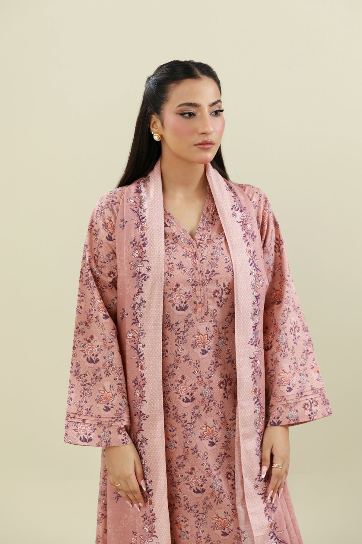 3 Piece - Printed Suit - X7124 - Shop Now at Kayseria