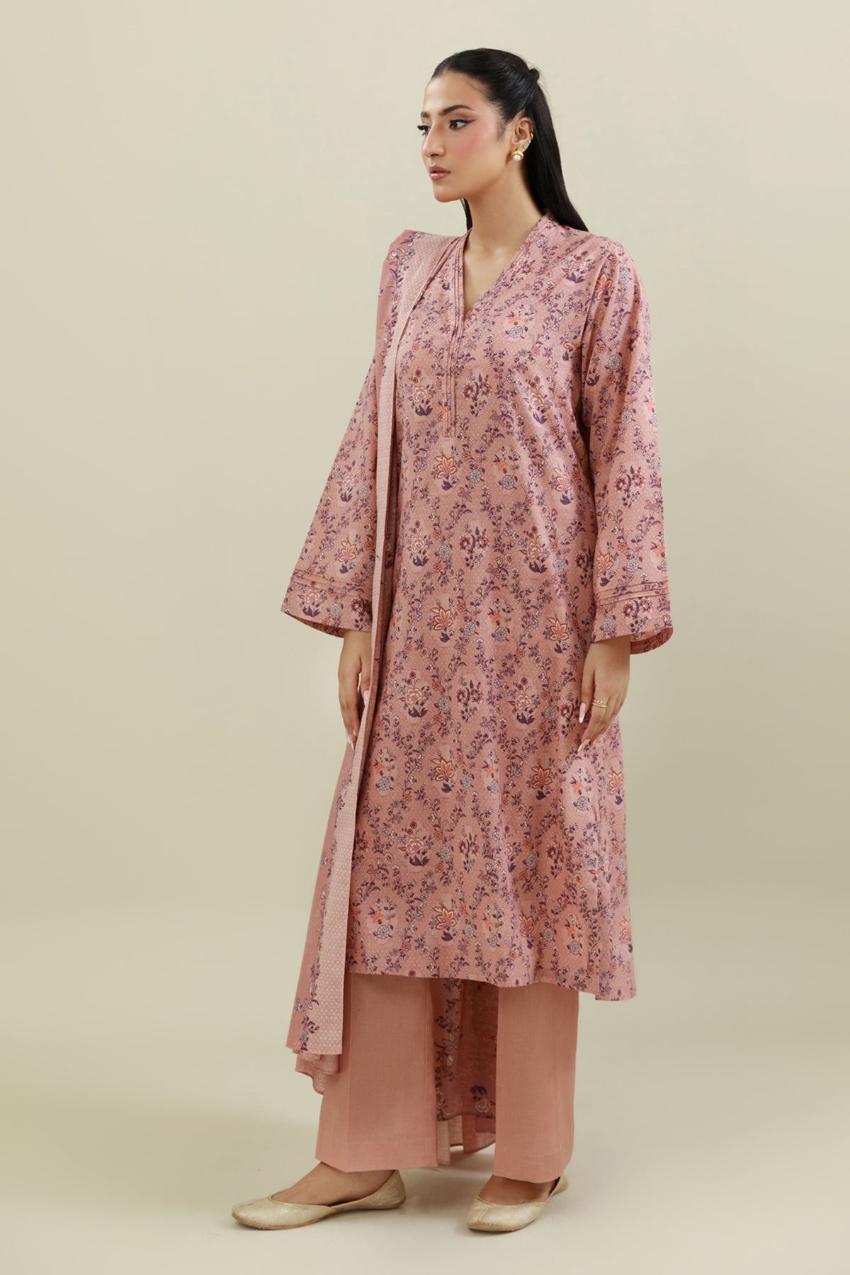 3 Piece - Printed Suit - X7124 - Shop Now at Kayseria