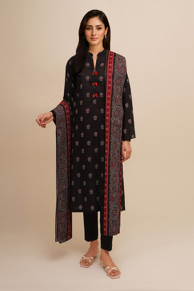 3 Piece - Printed Khaddar Suit - X7129 - Shop Now at Kayseria