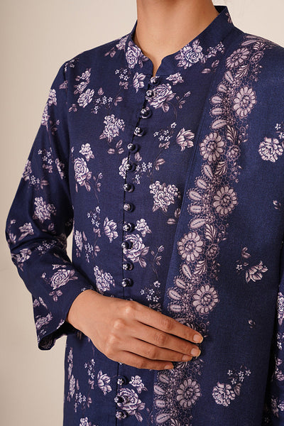 3 Piece - Printed Khaddar Suit - X7132 - Shop Now at Kayseria