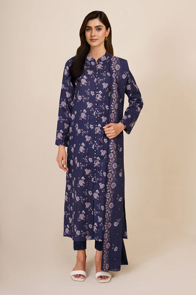 3 Piece - Printed Khaddar Suit - X7132 - Shop Now at Kayseria