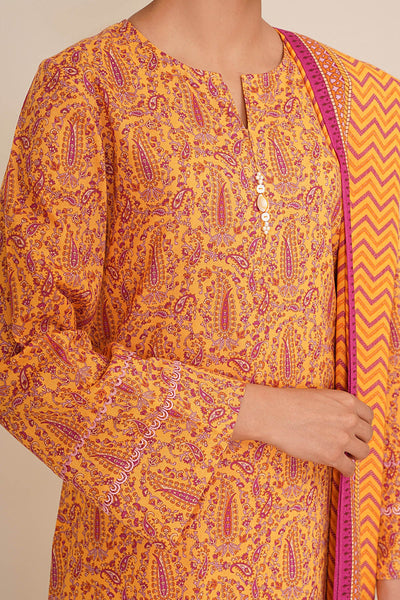 3 Piece - Printed Khaddar Suit - X7136 - Shop Now at Kayseria