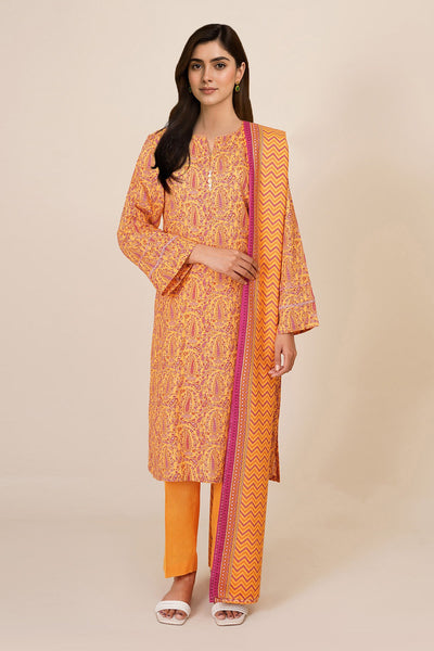 3 Piece - Printed Khaddar Suit - X7136 - Shop Now at Kayseria